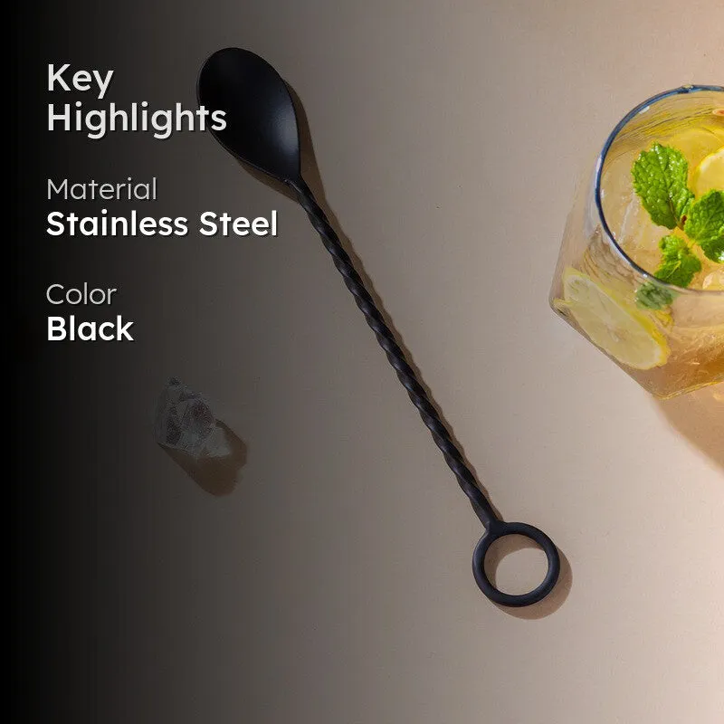 The Onyx Stainless Steel Round Bar Spoon media 2