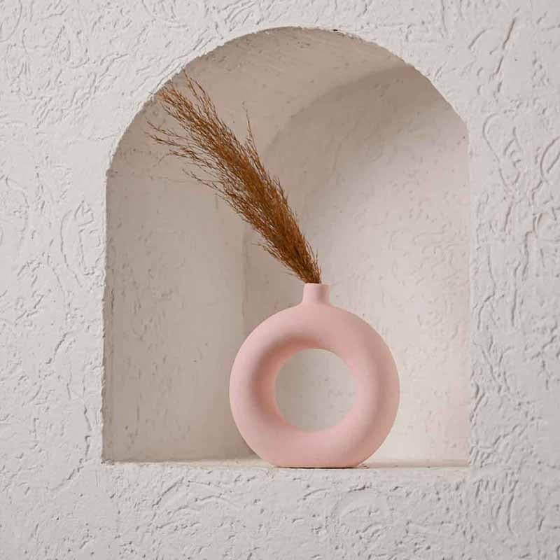 Boho Donut Vase - Pink media 6