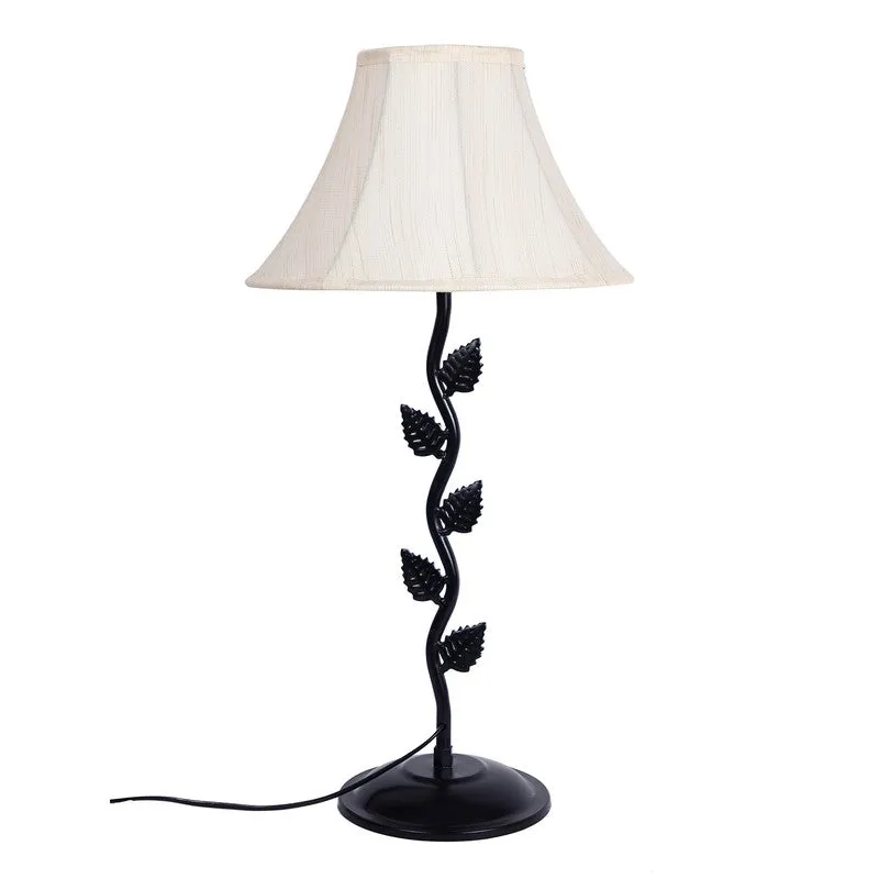 Skyrion Cotton Table Lamp With Iron Base - White media 4