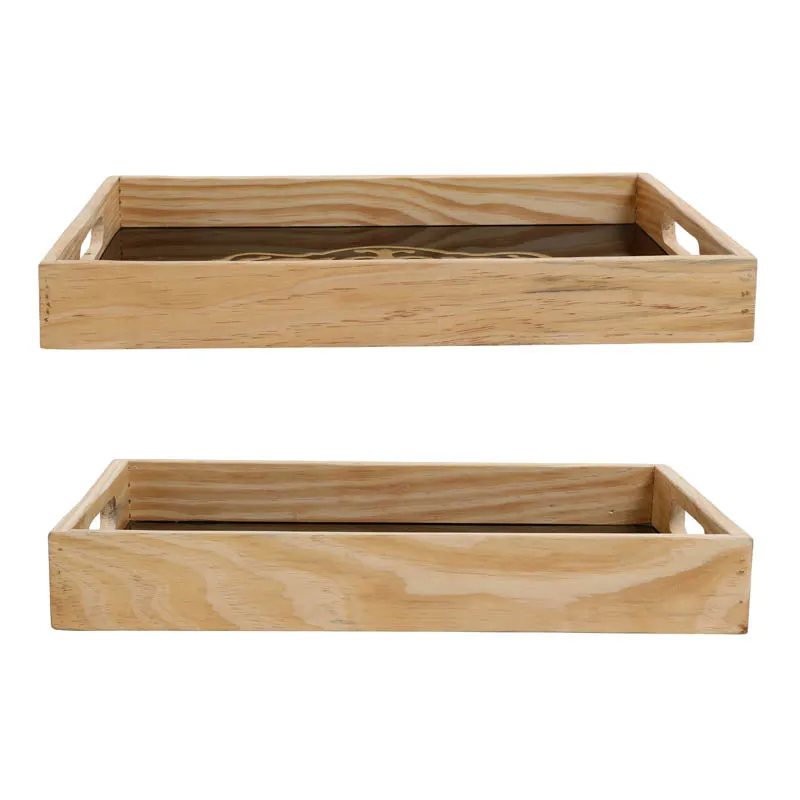 Embossed Grandeur Serving Tray - Set Of Two media 5