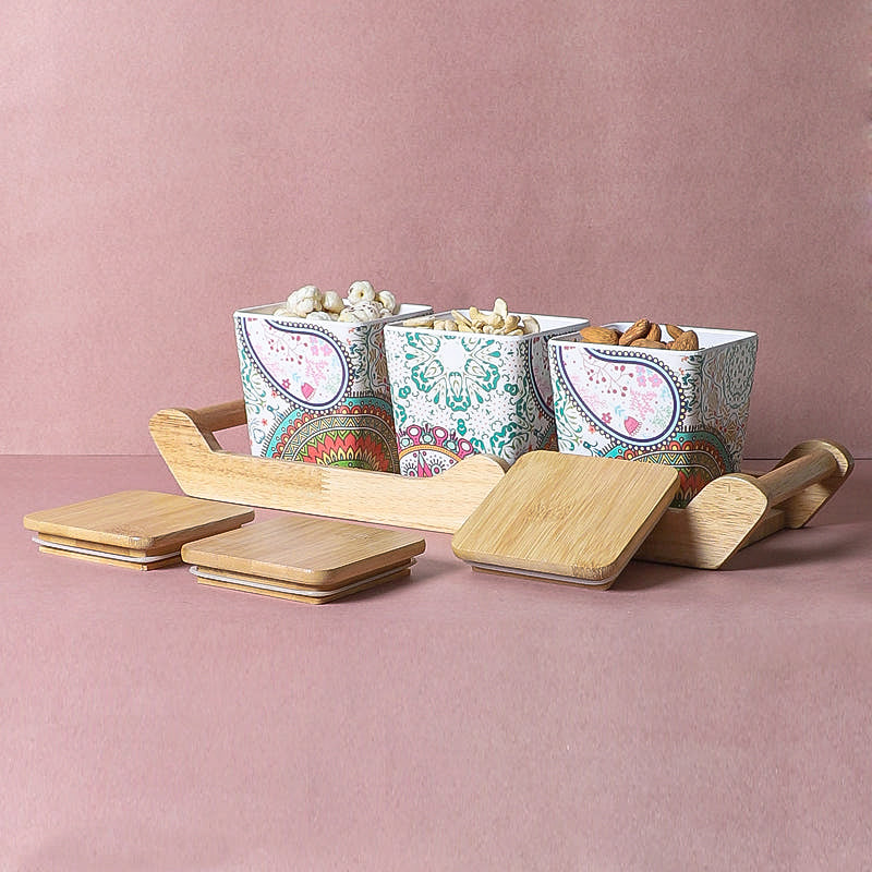 Clyde Condiment Container With Tray (750 mL Each) - Four Piece Set media 5