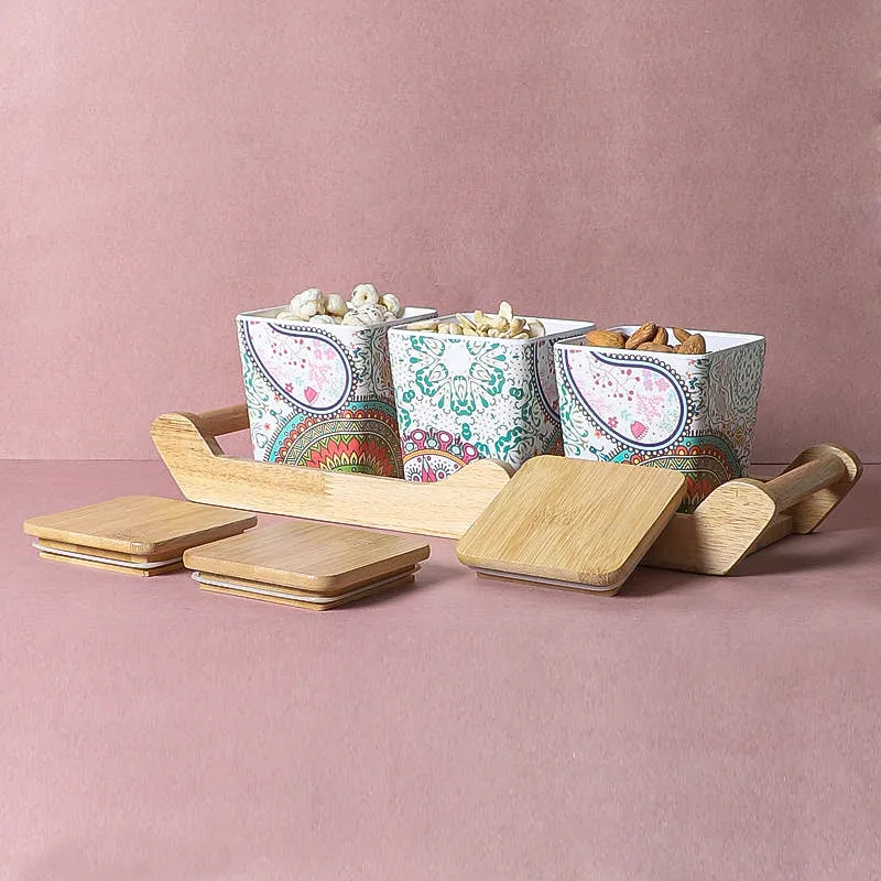 Clyde Condiment Container With Tray (750 mL Each) - Four Piece Set media 5