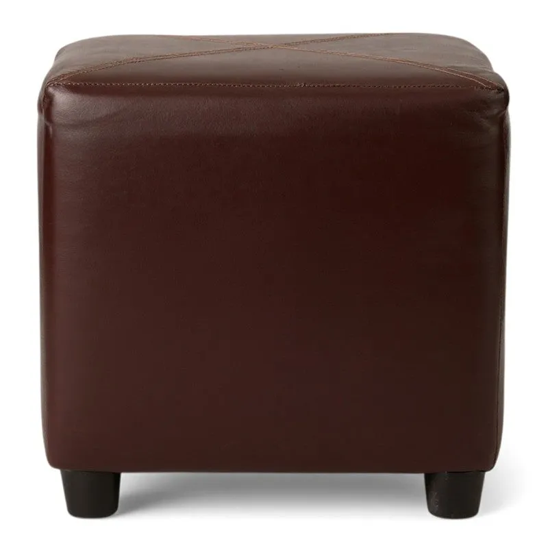 Lrixon Pine Wood Pouffe - Brown media 4