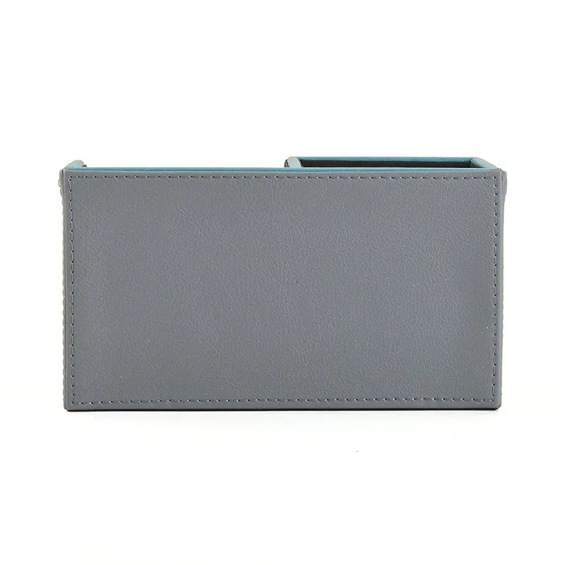 Tisca Faux Leather Desk Organizer - Grey media 8
