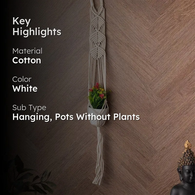 Glada Macrame Planter media 2