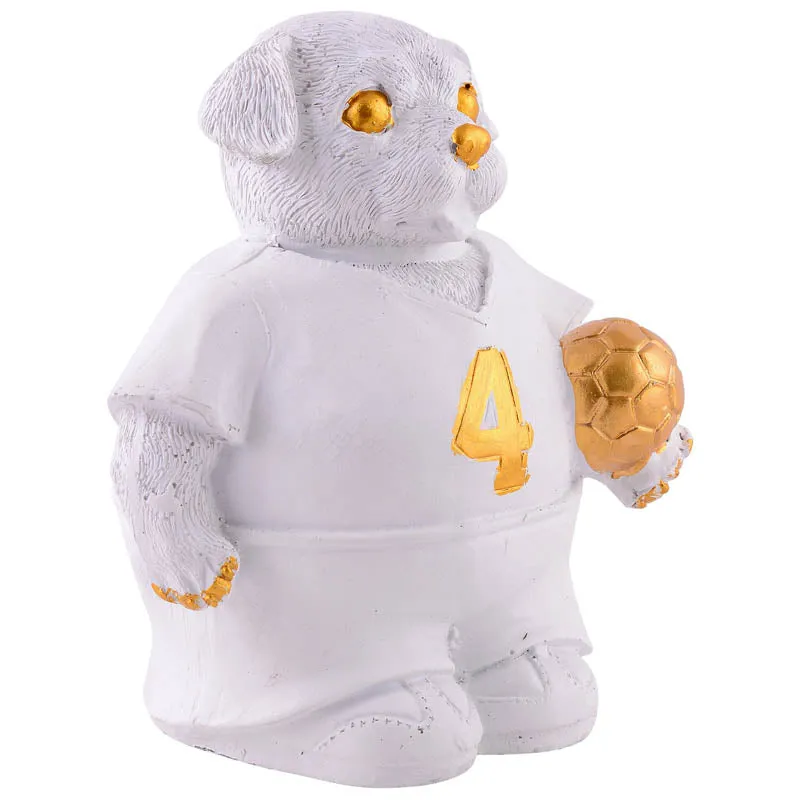 K9 Kicker Painted Polyresin Showpiece - White media 3