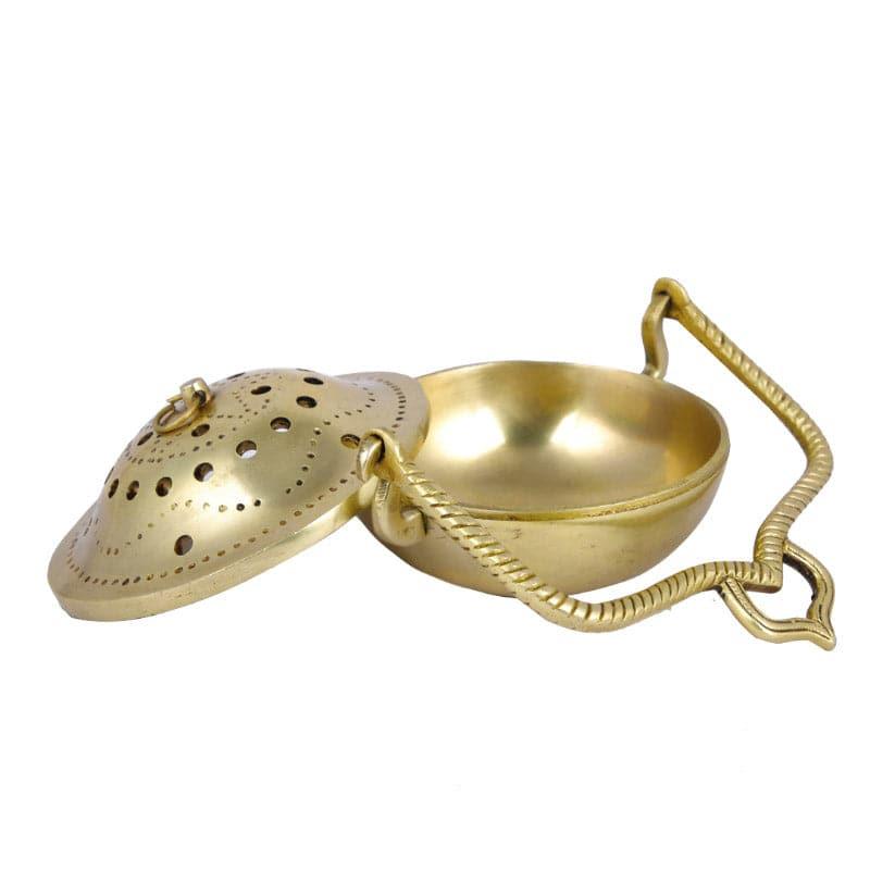 Brass Madri Loban Dhoop Holder media 4