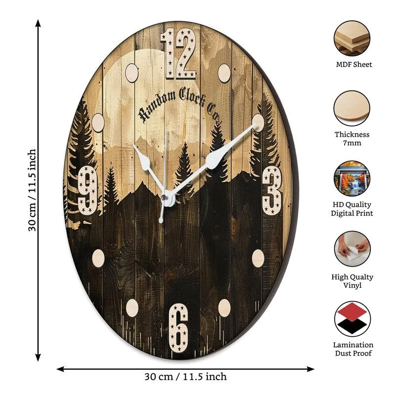 Zaman Analog Wooden Wall Clock media 8