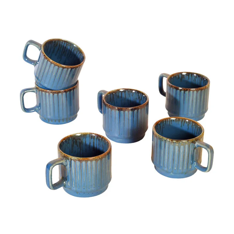 Inesha Ceramic Tea Cup (150 mL Each) - Set of Six media 3