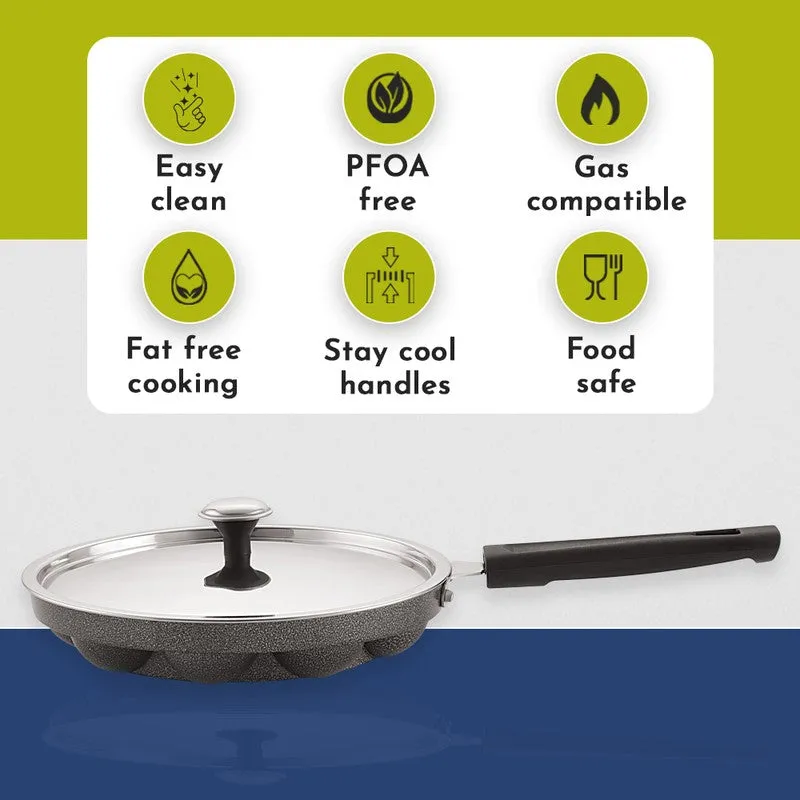 Classic Non-Stick Paniyaram Pan With Lid media 10