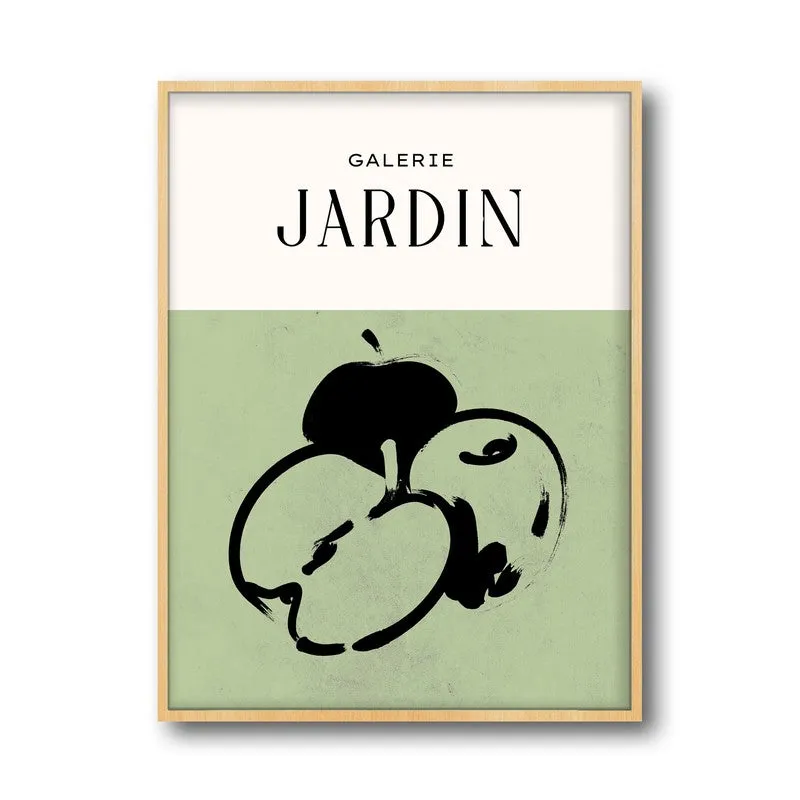 Galerie Jardin Canvas Wall Painting With Brown Frame media 3