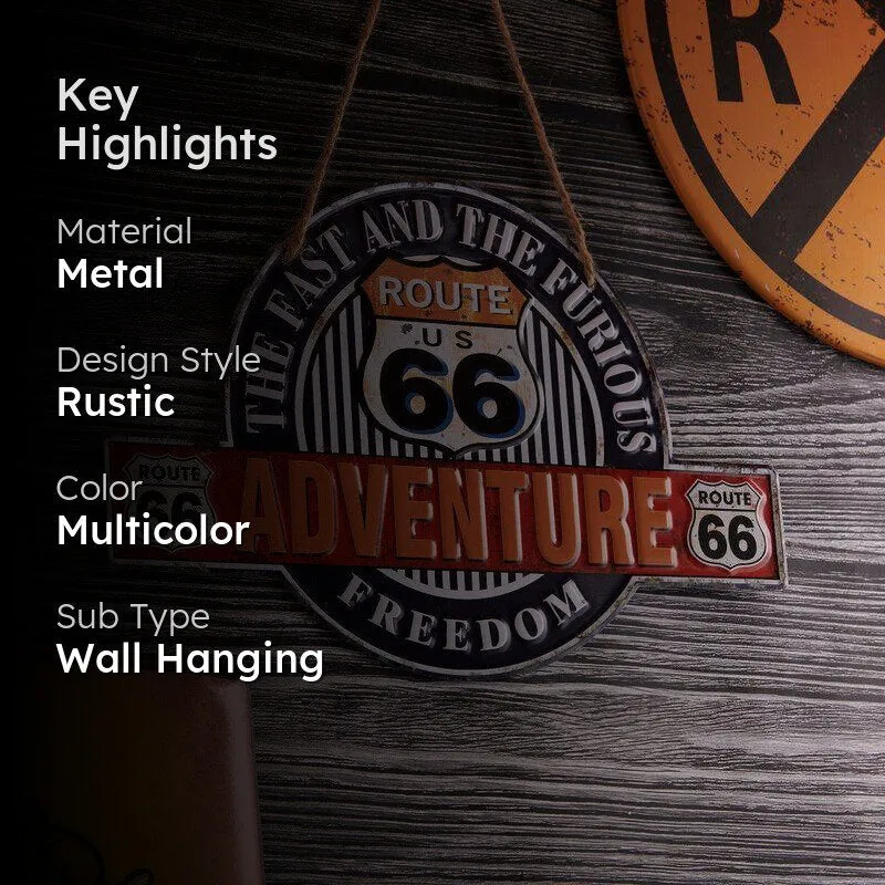 Adventure Route 66 Metal Wall Accent media 2