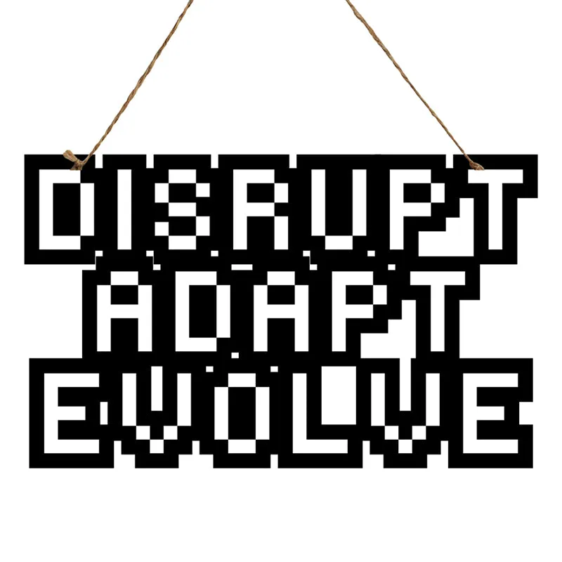 Disrupt,Adapt,Evolve Mild Steel Wall Accent media 3