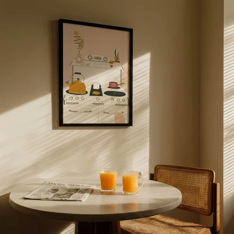 Caf Noir Archival Canvas Wall Art - Black media 5
