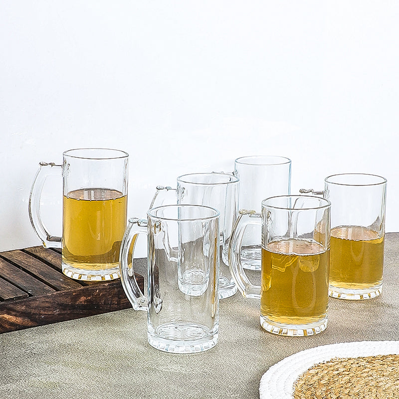 Herio Beer Mug (500 ML) - Set Of Six