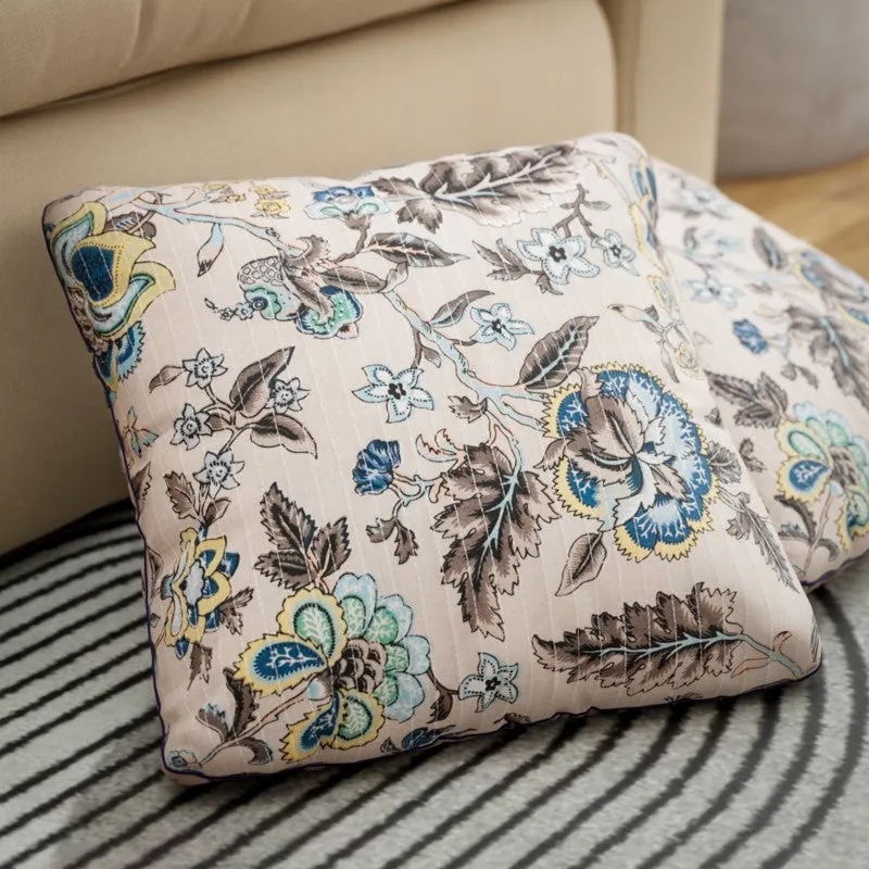 Petal Gardenia Cotton Cushion Covers - Set Of Five media 5