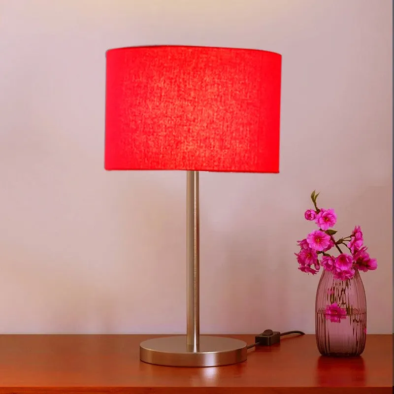 Noctra Zyra Glow Metal Table Lamp - Red media 3