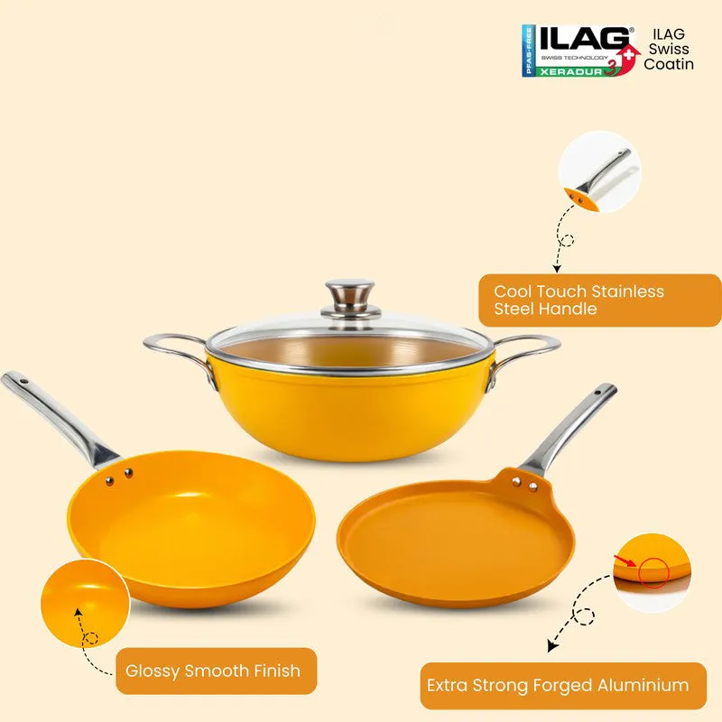 Salford Mealzen Cermaic Cookware Set - Three Piece Set media 6