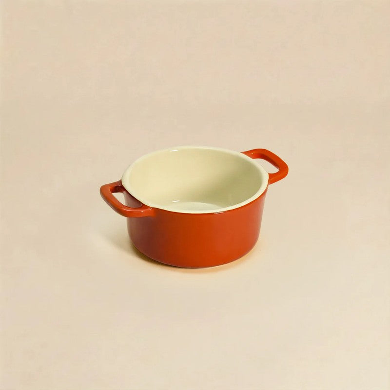 Cumin Co Ceramic Mini Cocottes (Red/240 mL) - Set of Two media 5
