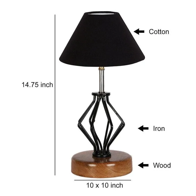 Firefly Fabric Table Lamp - Black,Brown media 6