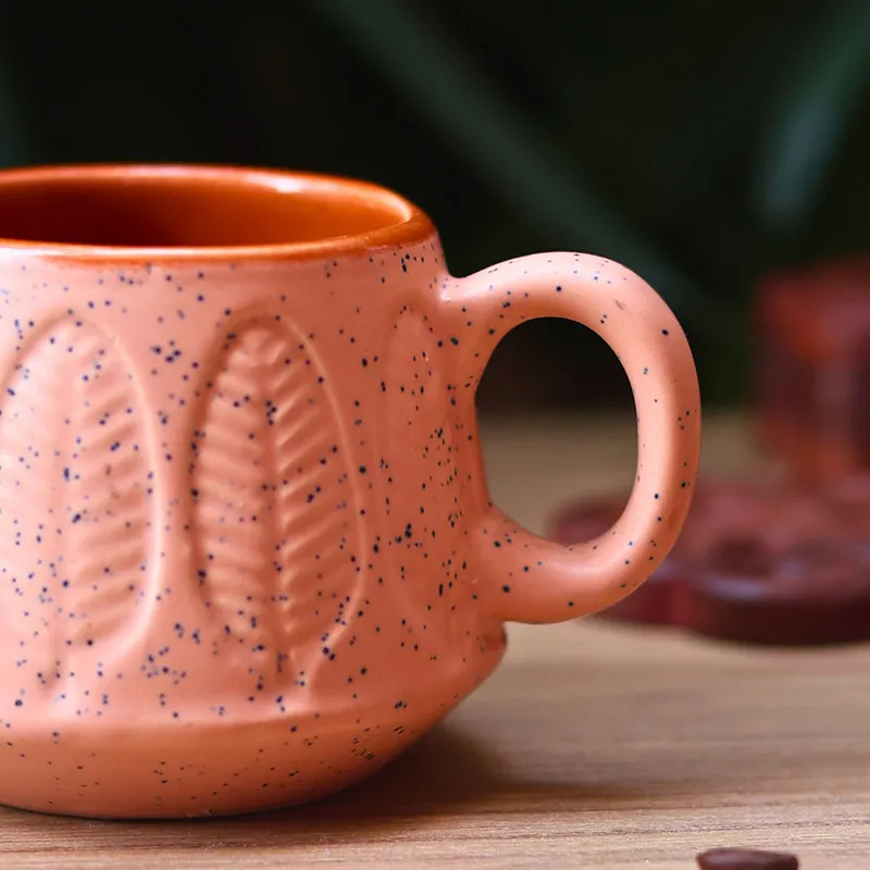 Adriano Ceramic Tea Cup (240 mL/Peach) media 3