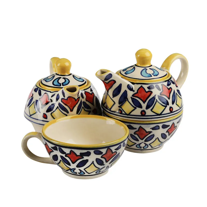 Ruhani Stackable Tea Cup & Pot (120 mL/250 mL) - Four Piece Set media 4