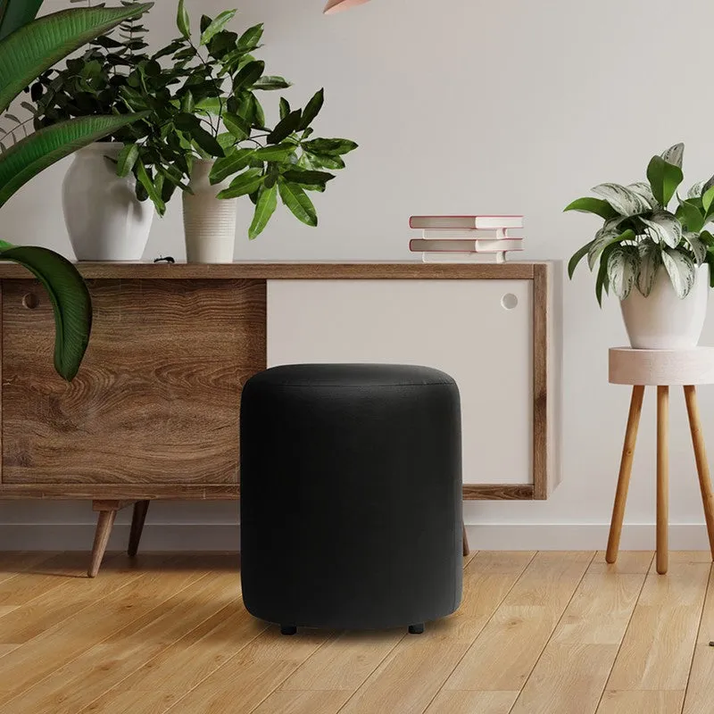 Elviro Plushio Ottoman - Black media 1