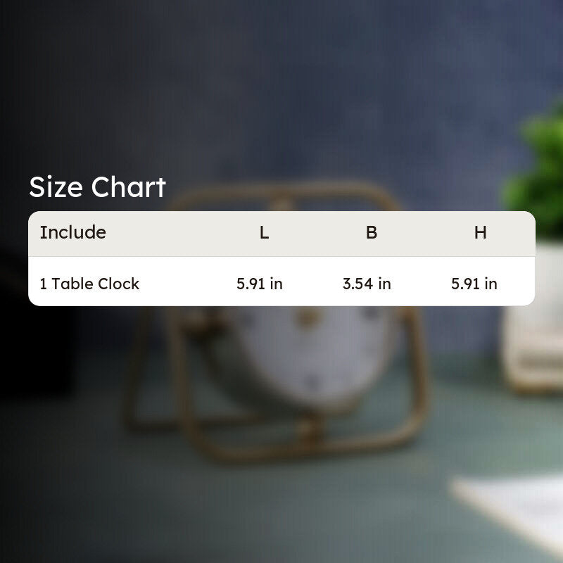 Vertex Table Clock - Silver media 8