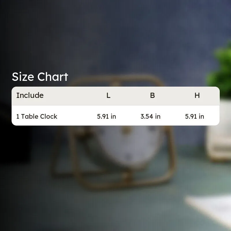 Vertex Table Clock - Silver media 8