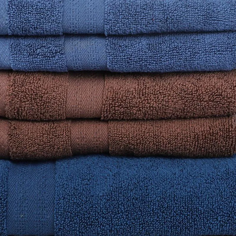 Miorah Hand & Face Towel Combo (Brown & Blue) - Six Piece Set media 3