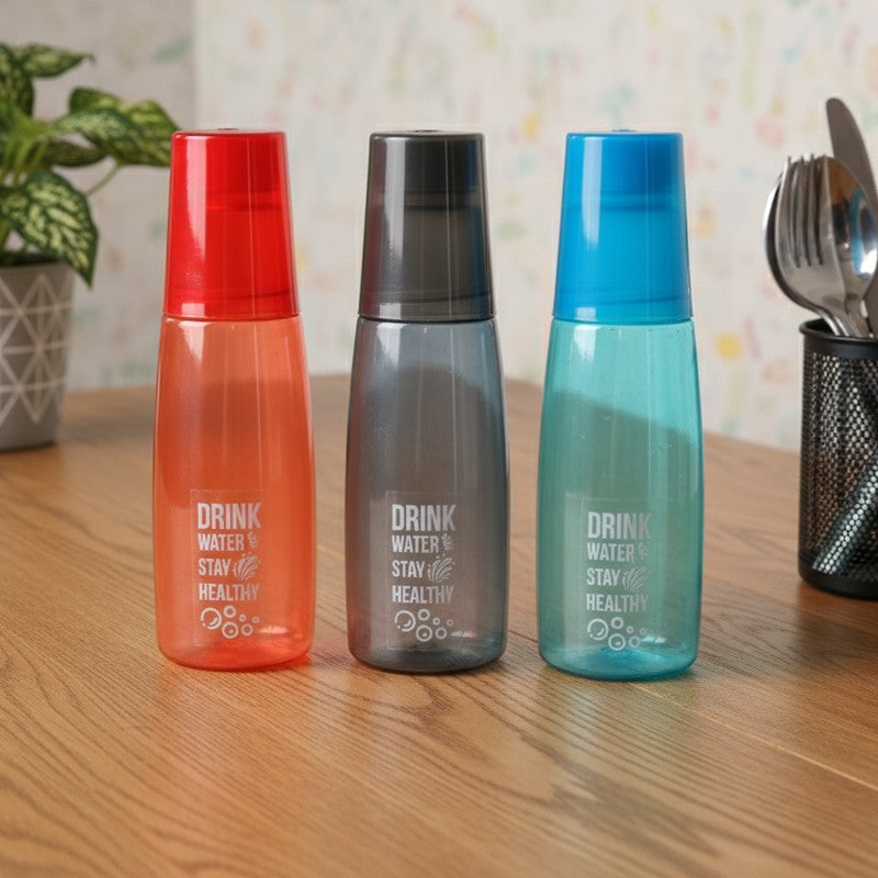 AquaGlow Plastic Water Bottle (1000 mL Each) - Set Of Three