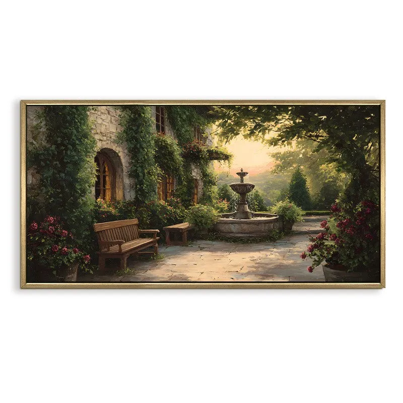 Garden Solace Canvas Wall Painting With Frame media 3