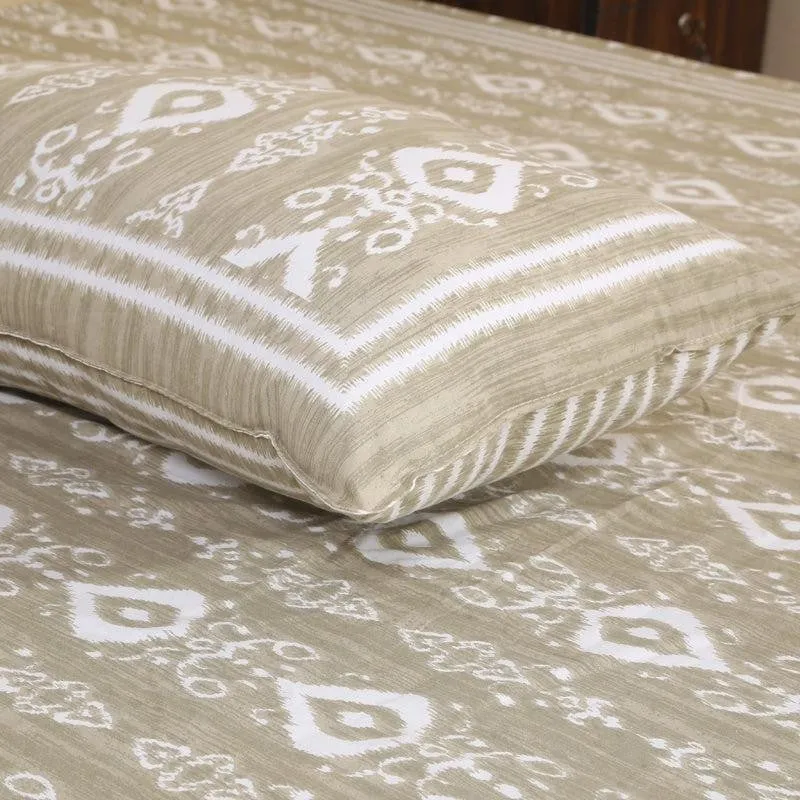 Keira Ethnic Cotton Bedsheet (Brown) - 180 TC media 4