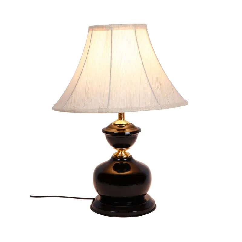 Starovia Cotton Table Lamp With Iron Base - White media 6