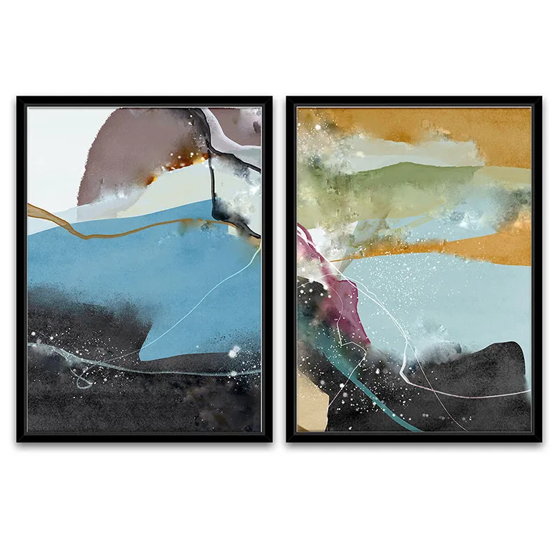 Colored Splashes Wall Art - Set Of Two media 3