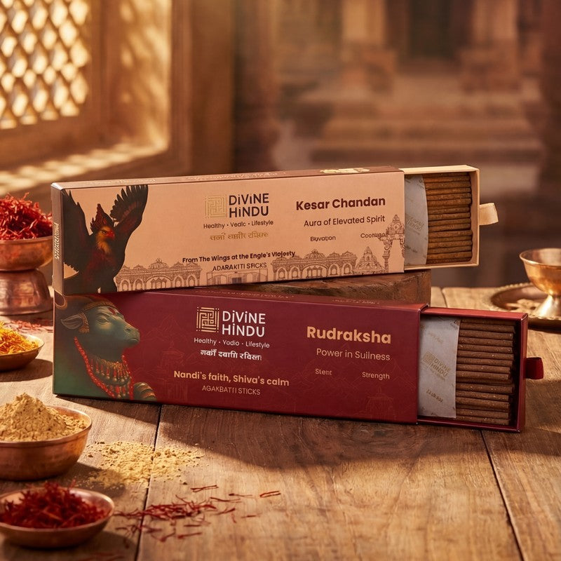 Kesar Chandan & Rudraksha Incense Sticks