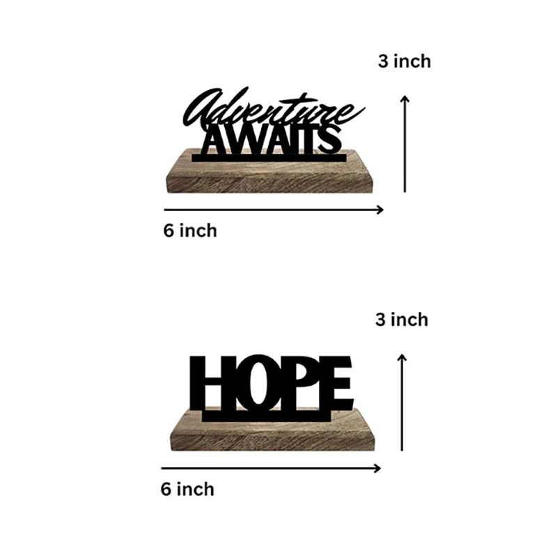 Boundless Optimism Typography Showpiece - Set Of Two media 7