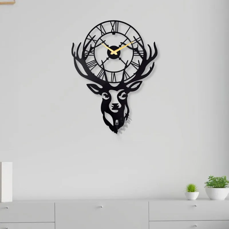 Arcate Silent Wall Clock - Black media 1