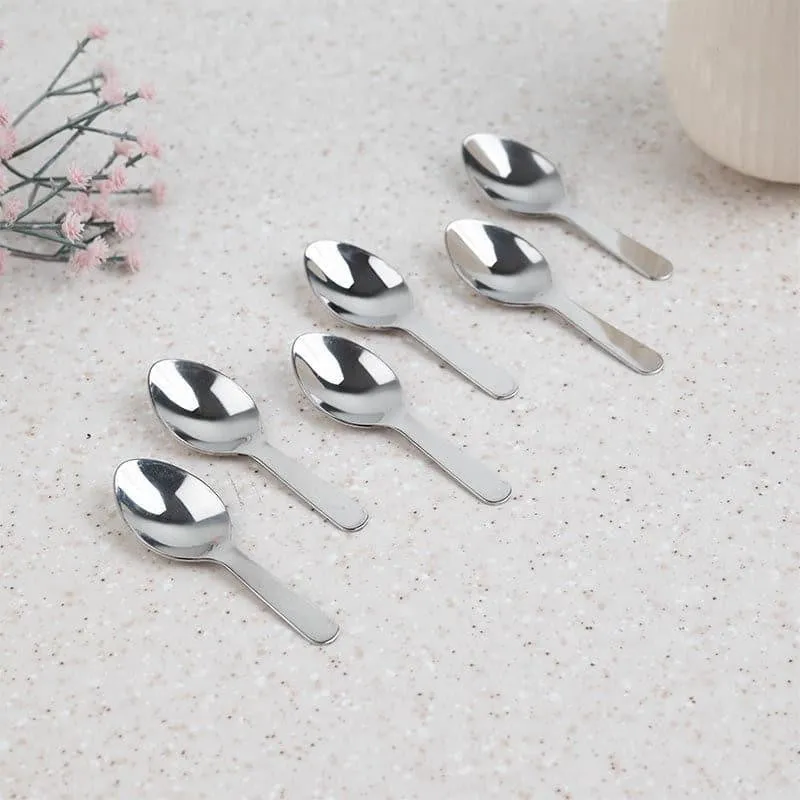 Premium Stainless Steel Masala Spoon Set - Set of Six media 3
