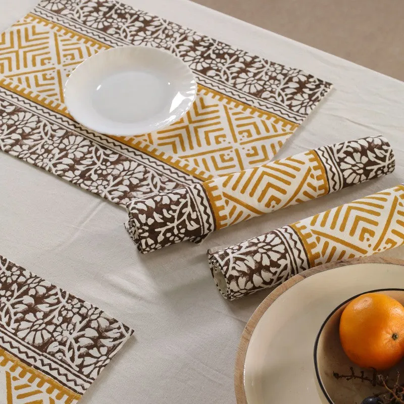 Linear Chic Canvas Table Mats - Set Of Six media 7