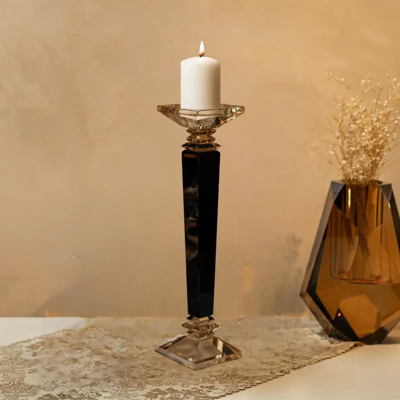 Elegance Crystal Candle Holder - Large media 4