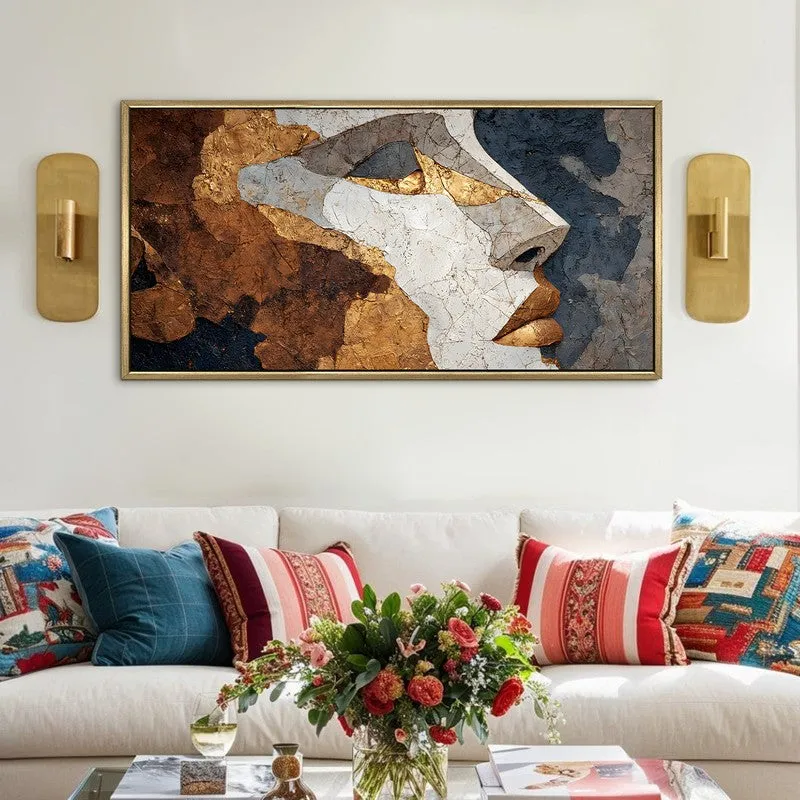 Golden Silhouette Canvas Wall Art media 1