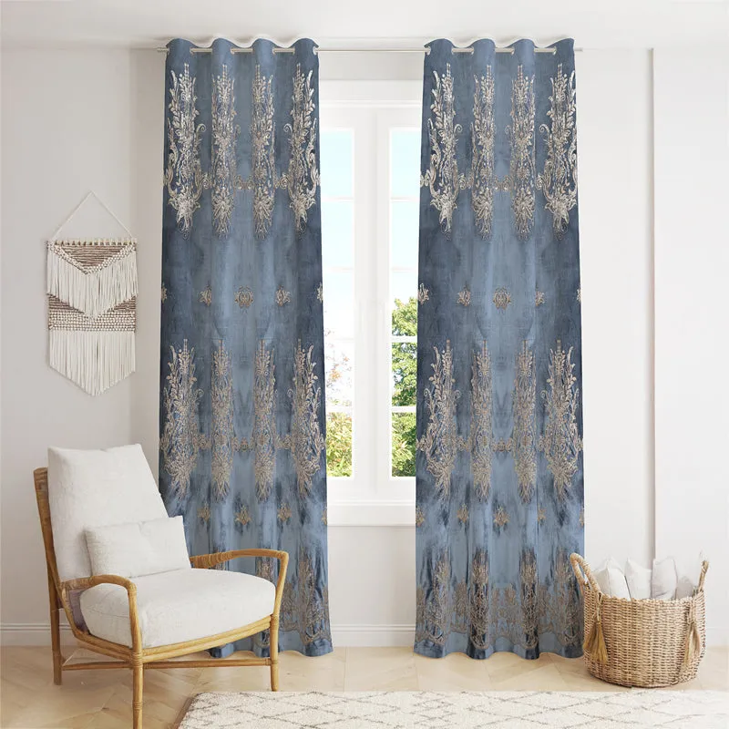 Grey Elegance Curtain - Set Of Two media 1