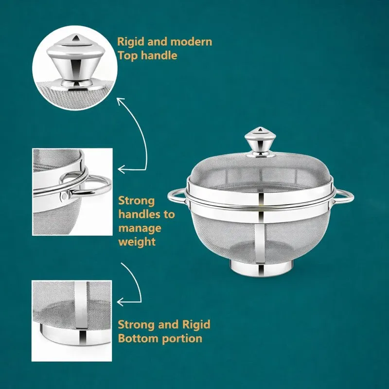 Elara Stainless Steel Fruit Basket media 5
