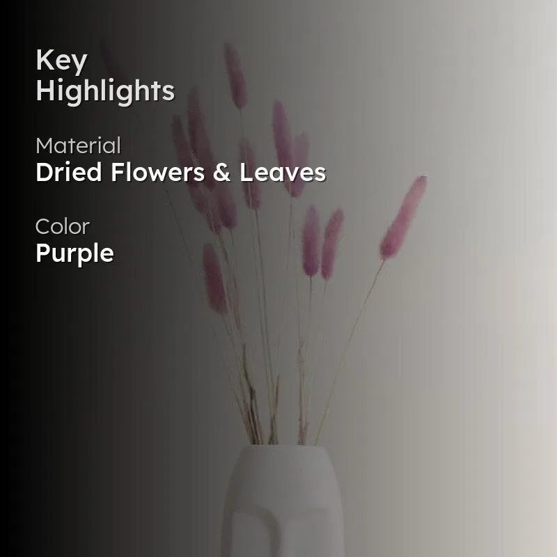 Bucky Dried Bunny Tail Stick (Purple) - Set Of Fifteen media 2