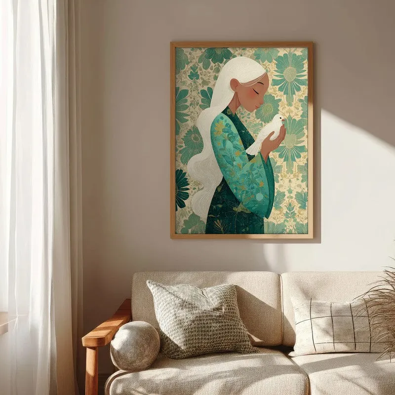 Meadowelle Canvas Wall Painting - Brown Frame media 6