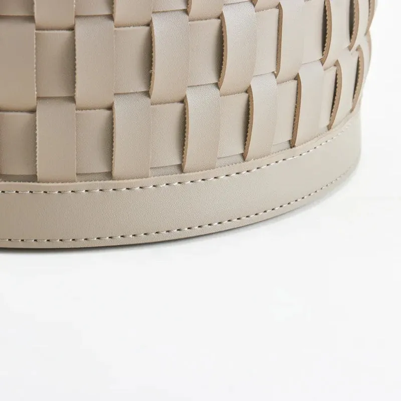 Calyra Faux Leather Storage Basket - Brown media 7