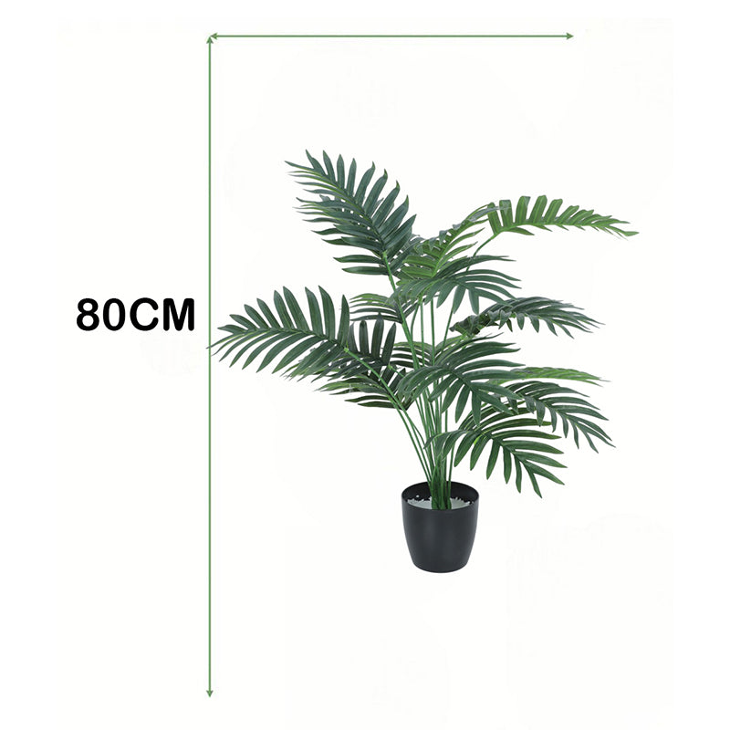 Areca Artificial Palm With Black Plastic Pot - 2.6 Feet media 6