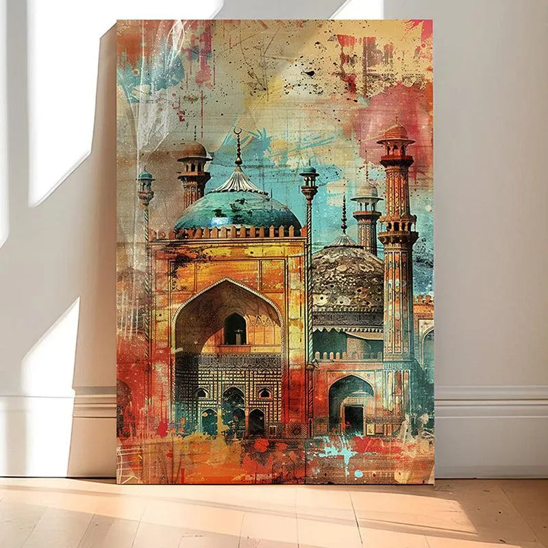 Mehal-E-Rang Canvas Traditional Wall Art media 2
