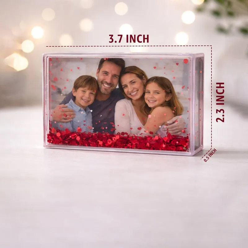 Beach Vibes Glitter Photo Frame With Fridge Magnet media 7